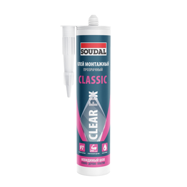 Монтажный клей CLEAR FIX CLASSIC